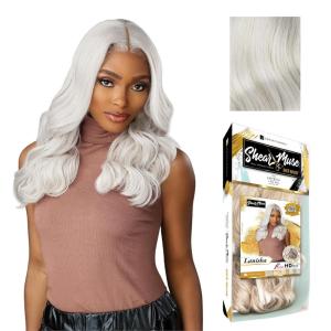 image:imageSensationnel Shear Muse Gold Krush Lacewig  Lanisha Deep Laceparting Hand Tied Ready to Wear Synthetic Prestyled Units BEIGEASHBLONDEICYBLONDE