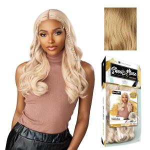 image:imageSensationnel Shear Muse Gold Krush Lacewig  Velisha Deep Laceparting Hand Tied Ready to Wear Synthetic Prestyled Units BEIGEASHBLONDEDIRTYBLONDE