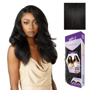 image:imageSensationnel What Lace 13X6 Wig  Evadra Lacefrontal Hand Tied Glueless Synthetic with Natural Density Preplucked Hairline 1 JETBLACK1B OFFBLACK