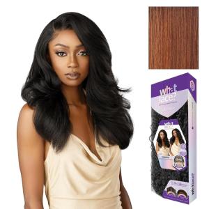 image:imageSensationnel What Lace 13X6 Wig  Evadra Lacefrontal Hand Tied Glueless Synthetic with Natural Density Preplucked Hairline 1 JETBLACKFLAMBOYAGEAUBURN