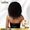 image:imageSensationnel Empire Curly Human Hair  Burmese Curl Tangle Free Weaving for Quick Weave and Sew in Styles for Faux Highlights and Fauxmiddlepart Leave Out  1 Pack 10 inch 1 JETBLACKS1B30