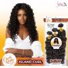 image:imageSensationnel Curls Kinksandco Synthetic Bundles  Island Curl Multibundle Quick Weave Hair for Natural 3c to 4c Textures 14 16 18 inch 1 JETBLACK4 MEDBROWN