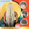 image:imageSensationnel Strand X Full Braided Lacewig  Unit 5 Hand Tied Kanekalon HD Glueless Wig 1 JETBLACK2 DARKBROWN