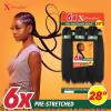 image:imageSensationnel Xpression Prestretched Braiding Hair  6x Braid 28 Inch All Kanekalon Flame Retardant Synthetic for Box Braids and Twists 1 JETBLACK2 DARKBROWN