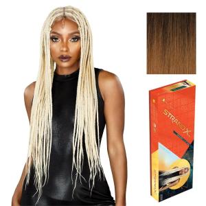 image:imageSensationnel Strand X Full Braided Lacewig  Unit 5 Hand Tied Kanekalon HD Glueless Wig 1 JETBLACKT230