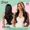 image:imageSensationnel Glamzy Lace Part Wig  Elodia Glueless Hand Tied Wider V Parting Synthetic Hair 1 JETBLACK2 DARKBROWN