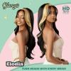image:imageSensationnel Glamzy Lace Part Wig  Elodia Glueless Hand Tied Wider V Parting Synthetic Hair 1 JETBLACKHB1PINK