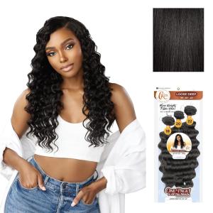 image:imageSensationnel Curls Kinksandco Synthetic Bundles  Loose Deep Multibundle Quick Weave Hair for Natural 3c to 4c Textures 18 20 22 inch 1 JETBLACK1B OFFBLACK
