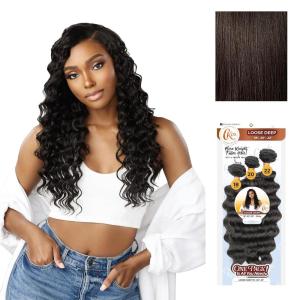 image:imageSensationnel Curls Kinksandco Synthetic Bundles  Loose Deep Multibundle Quick Weave Hair for Natural 3c to 4c Textures 18 20 22 inch 1 JETBLACK2 DARKBROWN