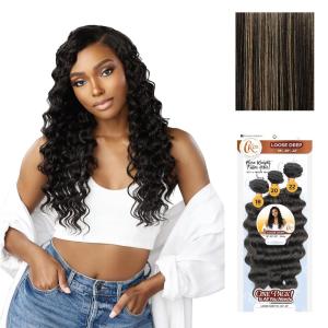 image:imageSensationnel Curls Kinksandco Synthetic Bundles  Loose Deep Multibundle Quick Weave Hair for Natural 3c to 4c Textures 18 20 22 inch 1 JETBLACKS1B27