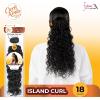 image:imageSensationnel Curls Kinksandco Synthetic Bundles  Island Curl Quick Weave Hair or Pony Styles for Natural 3c to 4c Textures 18 inch 1 JETBLACKS1BGINGER