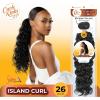 image:imageSensationnel Curls Kinksandco Synthetic Bundles  Island Curl Quick Weave Hair or Pony Styles for Natural 3c to 4c Textures 18 inch 1 JETBLACKS430