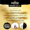 image:imageSensationnel Empire Feather Crochet Braiding Hair  Body Wave Human Hair for Boho Braids and Miracle Knots Pre Separated 50 strands 14 inch 1 JETBLACK30 LIGHTAUBURN