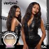 image:imageSensationnel HexDoll 13X4 Lace Wig  Kai Lacefrontal Glueless Synthetic with Natural Density Preplucked Hairline 1 JETBLACK1 JETBLACK