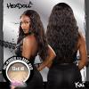 image:imageSensationnel HexDoll 13X4 Lace Wig  Kai Lacefrontal Glueless Synthetic with Natural Density Preplucked Hairline 1 JETBLACKBALAYAGECHOCOLATE