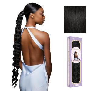 image:imageSensationnel Glamora Glam Updo Hairextension  Unit 8 Ready to Wear Synthetic with Adjustable Pony Wrap 1 JETBLACK1B OFFBLACK