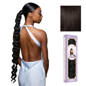image:imageSensationnel Glamora Glam Updo Hairextension  Unit 8 Ready to Wear Synthetic with Adjustable Pony Wrap 1 JETBLACK2 DARKBROWN