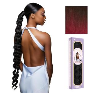 image:imageSensationnel Glamora Glam Updo Hairextension  Unit 8 Ready to Wear Synthetic with Adjustable Pony Wrap 1 JETBLACKT2BG