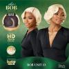 image:imageSensationnel Chicbob Lace Frontwig  Bob Unit 13 Face Framing Glueless Wig Wide 5 Inch Deep Part Synthetic Preplucked Hairline 1 JETBLACK2 DARKBROWN