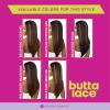 image:imageSensationnel Butta Lace Wigs  Boho Crush Extra Wide 5 Inch Deep Parting Synthetic Preplucked Hairline Glueless Lacefront 1 JETBLACKBALAYAGEHAZELNUT