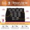 image:imageSensationnel Curls Kinksandco Clip in  1a Clique 18 inch Humanhair 9 Piece Pack Easy to Use Clips for Natural 3c to 4c hair NATURALNATURALBLACK