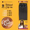 image:imageSensationnel Curls Kinksandco Clip in  1a Clique 18 inch Humanhair 9 Piece Pack Easy to Use Clips for Natural 3c to 4c hair NATURALNATURALBLACK
