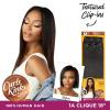 image:imageSensationnel Curls Kinksandco Clip in  1a Clique 18 inch Humanhair 9 Piece Pack Easy to Use Clips for Natural 3c to 4c hair NATURALNATURALBLACK