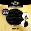 image:imageSensationnel Empire Feather Crochet Braiding Hair  Deep Humanhair for Boho Braids and Miracle Knots Pre Separated 50 strands 10 inch 1 JETBLACK2 DARKBROWN