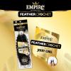 image:imageSensationnel Empire Feather Crochet Braiding Hair  Jerry Curl Humanhair for Boho Braids and Miracle Knots Pre Separated 50 strands 10 inch 1 JETBLACK2 DARKBROWN