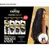 image:imageSensationnel Empire Feather Crochet Braiding Hair  Jerry Curl Humanhair for Boho Braids and Miracle Knots Pre Separated 50 strands 10 inch 1 JETBLACKS427