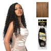 image:imageSensationnel Empire Feather Crochet Braiding Hair  Jerry Curl Humanhair for Boho Braids and Miracle Knots Pre Separated 50 strands 10 inch 1 JETBLACKS427