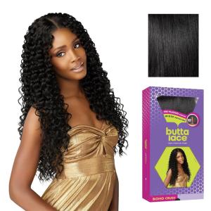 image:imageSensationnel Butta Lace Wigs  Boho Crush Extra Wide 5 Inch Deep Parting Synthetic Preplucked Hairline Glueless Lacefront 1 JETBLACK1 JETBLACK