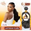 image:imageSensationnel Curls Kinksandco Synthetic Bundles  Latisha Curl Quick Weave Hair or Pony Styles for Natural 3c to 4c Textures 18 inch 1 JETBLACK1 JETBLACK