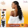 image:imageSensationnel Curls Kinksandco Synthetic Bundles  Loose Deep Quick Weave Hair or Pony Styles for Natural 3c to 4c Textures 18 inch 1 JETBLACK2 DARKBROWN