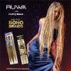 image:imageSensationnel Ruwa Prestretched Braiding Hair  6x 24 Inch Water Repellent Kanekalon Fast Dry Synthetic Sports Itch Free 1 JETBLACK4 MEDBROWN