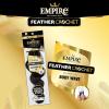 image:imageSensationnel Empire Feather Crochet Braiding Hair  Body Wave Humanhair for Boho Braids and Miracle Knots Pre Separated 50 strands 10 inch 1 JETBLACK1 JETBLACK