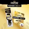 image:imageSensationnel Empire Feather Crochet Braiding Hair  Body Wave Humanhair for Boho Braids and Miracle Knots Pre Separated 50 strands 10 inch 1 JETBLACK27 HONEYBLONDE