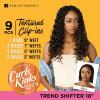 image:imageSensationnel Curls Kinksandco Clip in  Trend Shifter 18 Inch 9 Piece Pack Easy to Use Clips for Natural 3c to 4c hair 1 JETBLACK1B OFFBLACK