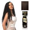 image:imageSensationnel Empire Feather Crochet Braiding Hair  Ripple Wave Human Hair for Boho Braids and Miracle Knots Pre Separated 50 strands 10 inch 1 JETBLACK2 DARKBROWN