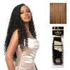 image:imageSensationnel Empire Feather Crochet Braiding Hair  Ripple Wave Human Hair for Boho Braids and Miracle Knots Pre Separated 50 strands 10 inch 1 JETBLACKS427