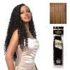 image:imageSensationnel Empire Feather Crochet Braiding Hair  Ripple Wave Human Hair for Boho Braids and Miracle Knots Pre Separated 50 strands 10 inch 1 JETBLACKS427