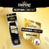 image:imageSensationnel Empire Feather Crochet Braiding Hair  Ripple Wave Human Hair for Boho Braids and Miracle Knots Pre Separated 50 strands 10 inch 1 JETBLACKS427