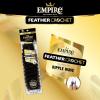 image:imageSensationnel Empire Feather Crochet Braiding Hair  Ripple Wave Human Hair for Boho Braids and Miracle Knots Pre Separated 50 strands 10 inch 1 JETBLACK30 LIGHTAUBURN