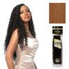 image:imageSensationnel Empire Feather Crochet Braiding Hair  Ripple Wave Human Hair for Boho Braids and Miracle Knots Pre Separated 50 strands 10 inch 1 JETBLACK30 LIGHTAUBURN