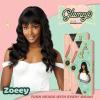 image:imageSensationnel Glamzy Lace Crown Wig  Zoeey Glueless Hand Tied CrownArea Synthetic Hair 1 JETBLACK1B OFFBLACK