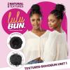 image:imageSensationnel Lulu Bun Hairextensions  Boho Unit 1 Synthetic Quick and Easy Wear Hair with Natural Textures 1 JETBLACK1B OFFBLACK