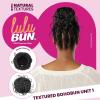 image:imageSensationnel Lulu Bun Hairextensions  Boho Unit 1 Synthetic Quick and Easy Wear Hair with Natural Textures 1 JETBLACKF1B30