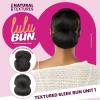 image:imageSensationnel Lulu Bun Hairextensions  Sleek Bun Unit 1 Synthetic Quick and Easy Wear Hair with Natural Textures 1 JETBLACK1B OFFBLACK