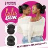image:imageSensationnel Lulu Bun Hairextensions  Sleek Bun Unit 1 Synthetic Quick and Easy Wear Hair with Natural Textures 1 JETBLACKF1BBG