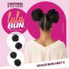 image:imageSensationnel Lulu Bun Hairextensions  Space Buns Unit 3 Synthetic Quick and Easy Wear Hair with Natural Textures 1 JETBLACKF1B350
